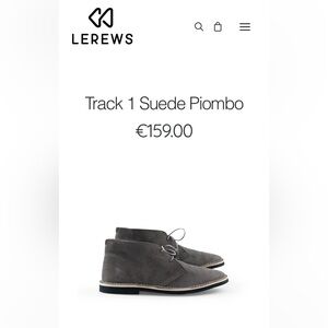 Italian Made Grey Desert Boots